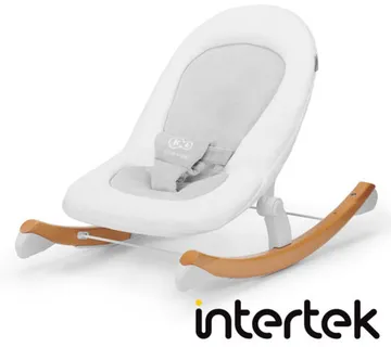 Kinderkraft Finio drvena stolica za ljuljanje bijela - cover