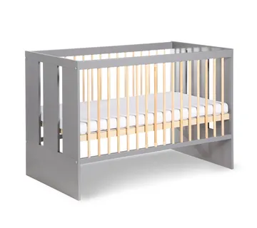 KLUPS PAULINE krevet s ogradom grafit-bor 120x60 - cover