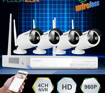 VIDEO NADZOR PROFESIONALNI set 4 WIFI HD kamere + SNIMAČ - cover