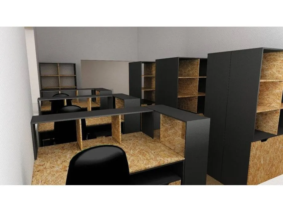 Uredski namještaj od osb ploca - cover