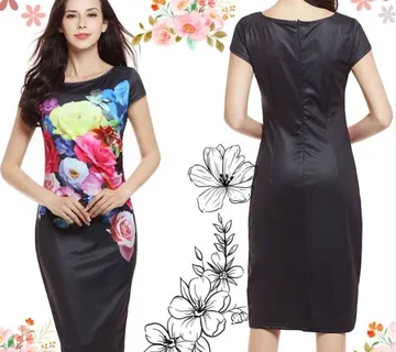 Ženska haljina spring flowers - cover