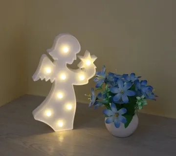 Anđeo dekorativni s led svjetlima - cover