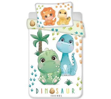 Dinosaur ‘Friends’ posteljina za bebe, 100×135 cm - Zagreb