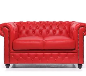 Chesterfield Dvosjed Original Leather | 2-sjedišta | Red - cover
