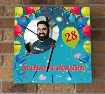 Rođendanski sat od pleksiglasa - cover