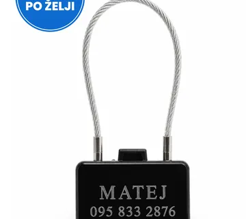 Personalizirani privjesak za kofer (crni) - cover