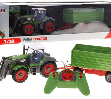 TRAKTOR with a trailer in 1 28 scale - cover