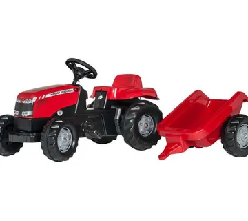 Rolly Toys traktor na pedale Massey Ferguson + prikolica - cover
