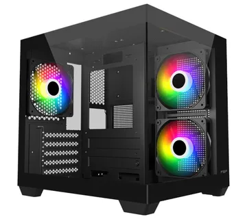 FSP S140 Black, 3x vent., crno, bez napajanja - cover