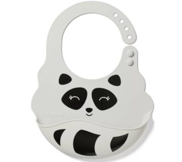 BabyOno Silikonski podbradak, Racoon - cover