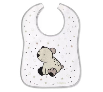 BabyOno Podbradak Samostalno jedem sivi rub medo sa zvijezdama - cover