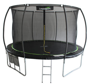 LEAN Sport Max trampolin crno-zeleni 366 cm - cover