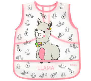 BabyOno Podbradak košuljica 12+ mjeseci lama, roza - cover