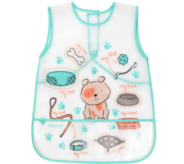BabyOno Creative Baby Podbradak košuljica 36+ mjeseci Psić, sivo-mint - cover