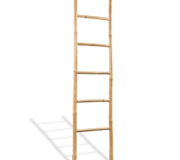 vidaXL Držač za Ručnike s 5 Prečki od Bambusa 150 cm - cover