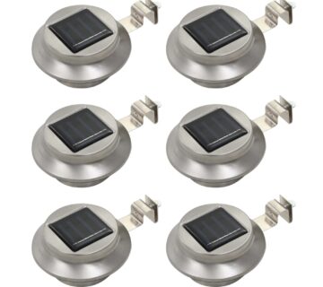 vidaXL Vanjske solarne svjetiljke 6 kom LED okrugle 12 cm bijele - cover