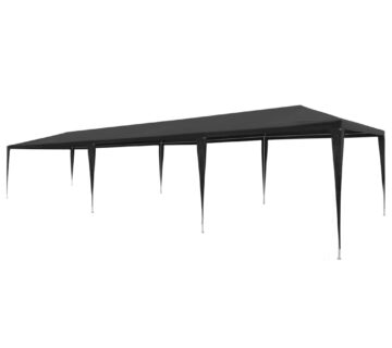 vidaXL Šator za zabave 3 x 9 m PE antracit - cover