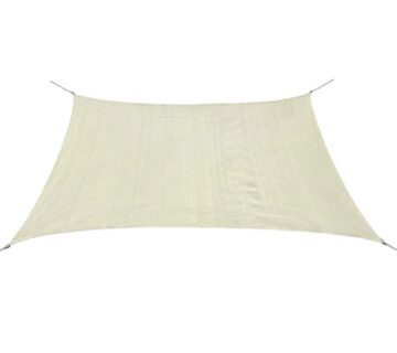 vidaXL Sjenica Jedro HDPE Pravokutna 3.6x3.6 m Krem - cover