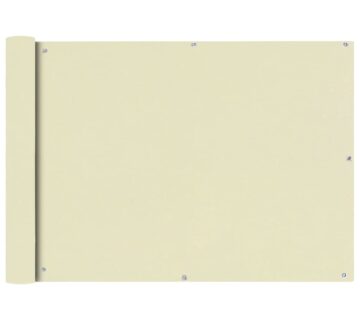 vidaXL Balkonska Zaštita Oxford Tkanina Krem boje 75x600 cm - cover
