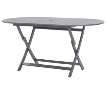vidaXL Sklopivi vrtni stol 160 x 85 x 75 cm masivno bagremovo drvo - cover