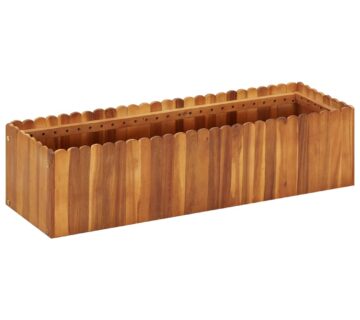 vidaXL Vrtna posuda za sadnju od masivnog bagremovog drva 100x30x25 cm - cover