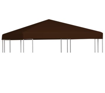 vidaXL Pokrov za sjenicu 310 g/m² 3 x 3 m smeđi - cover