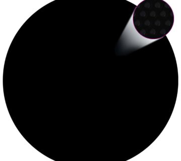 vidaXL Pokrivač za bazen crni 455 cm PE - cover