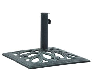 vidaXL Stalak za suncobran zeleni 12 kg 49 cm od lijevanog željeza - cover