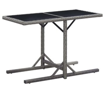vidaXL Vrtni stol antracit 110 x 53 x 72 cm stakleni i poliratan - cover