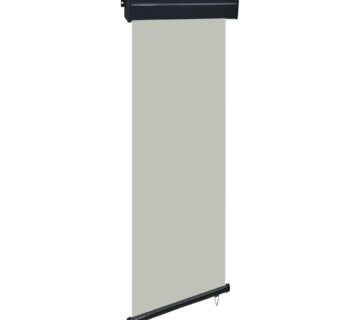 vidaXL Balkonska bočna tenda 65 x 250 cm siva - cover