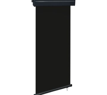 vidaXL Balkonska bočna tenda 105 x 250 cm crna - cover
