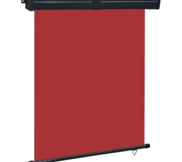 vidaXL Balkonska bočna tenda 140 x 250 cm crvena - cover