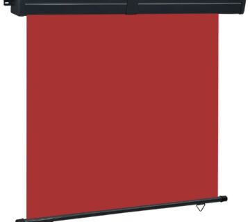 vidaXL Balkonska bočna tenda 160 x 250 cm crvena - cover