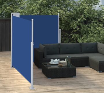 vidaXL Uvlačiva bočna tenda 100 x 600 cm plava - cover