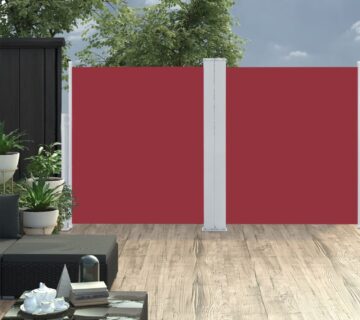 vidaXL Uvlačiva bočna tenda 170 x 600 cm crvena - cover