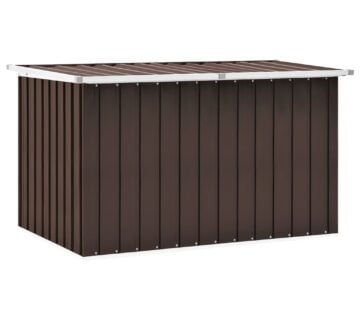 vidaXL Vrtna kutija za pohranu smeđa 149 x 99 x 93 cm - cover