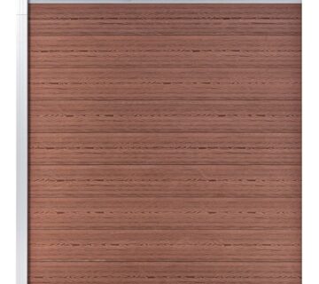 vidaXL Vrtna ograda WPC 175 x 186 cm smeđa - cover