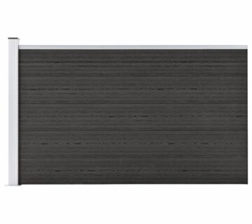 vidaXL Vrtna ograda WPC 175 x 105 cm siva - cover