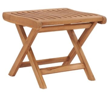 vidaXL Sklopivi oslonac za noge 46,5 x 49 x 41,5 cm masivna tikovina - cover