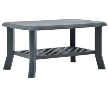 vidaXL Stolić za kavu zeleni 90 x 60 x 46 cm plastični - cover