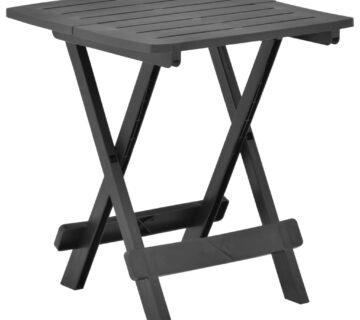 vidaXL Sklopivi vrtni stol antracit 45 x 43 x 50 cm plastični - cover