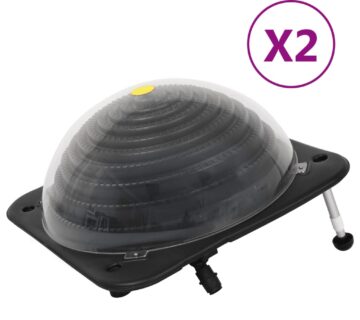 vidaXL Solarni grijači za bazen 2 kom 75 x 75 x 36 cm HDPE aluminijski - cover