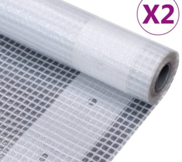 vidaXL Cerade Leno 2 kom 260 g/m² 2 x 4 m bijele - cover
