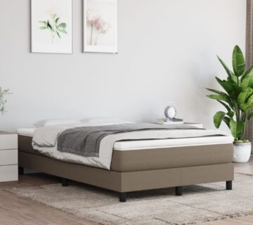 vidaXL Okvir za krevet smeđesivi 120x200 cm od tkanine - cover