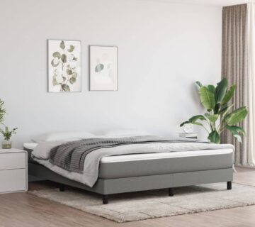 vidaXL Okvir za krevet tamnosivi 180x200 cm od tkanine - cover