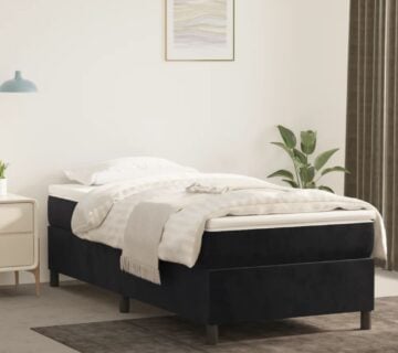 vidaXL Okvir za krevet crni 90x200 cm baršunasti - cover
