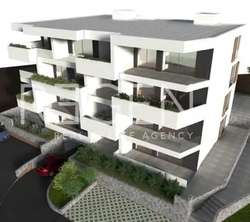 Trogir, Okrug Gornji – Dvosoban stan s pogledom na more 65 m2 novograd - cover