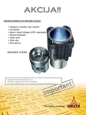Setovi za popravak motora Deutz 912/913 - cover