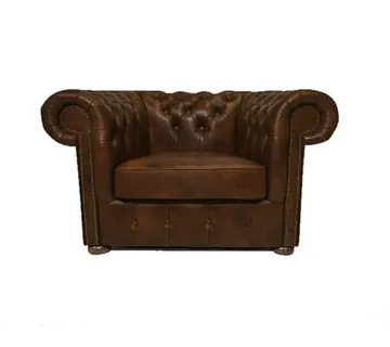 Chesterfield Fotelja Class Leather | 1-sjedište | Cloudy Brown Light - cover