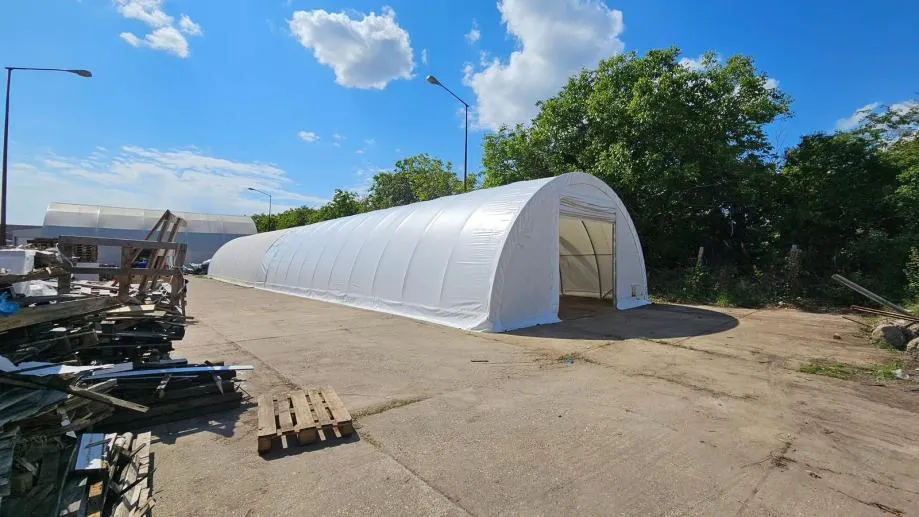 Montažna hala / montažni šator 9.15x20m 4,5m (V) 183m2 091 324 9999 - cover